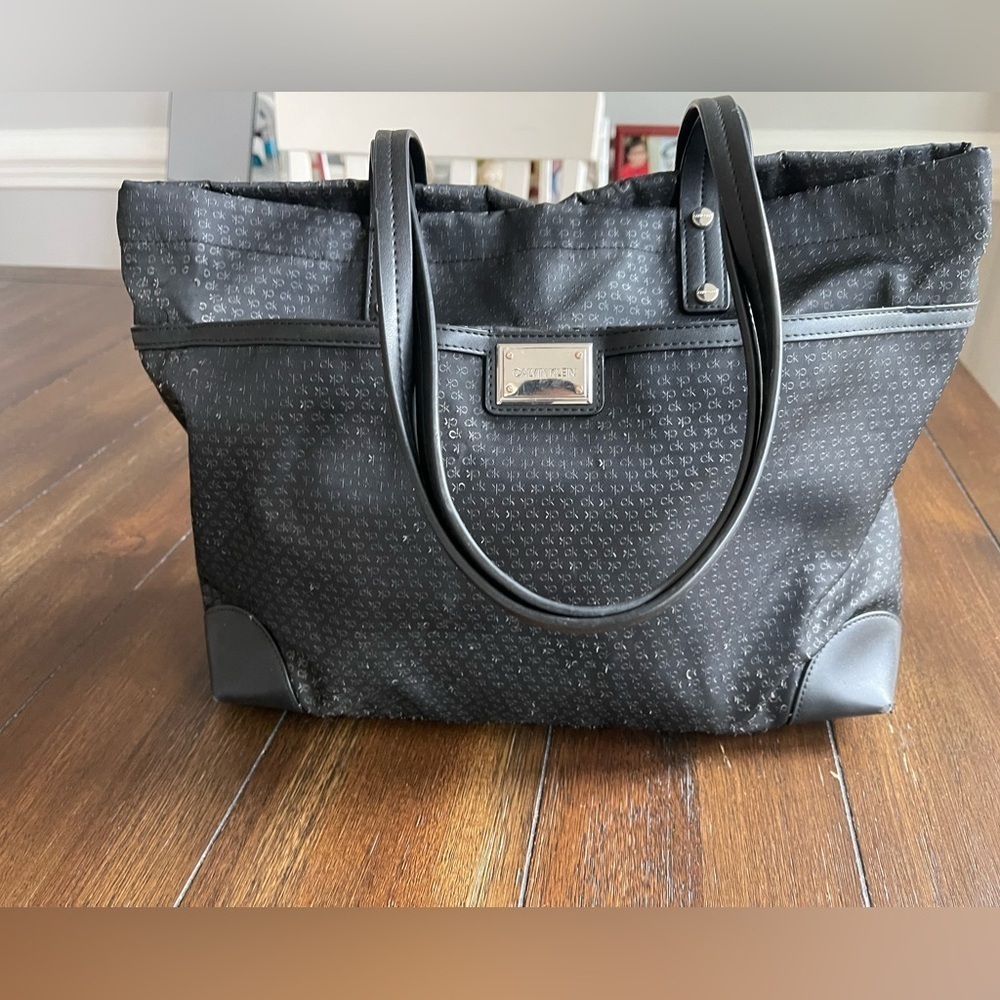 Calvin Klein logo tote bag